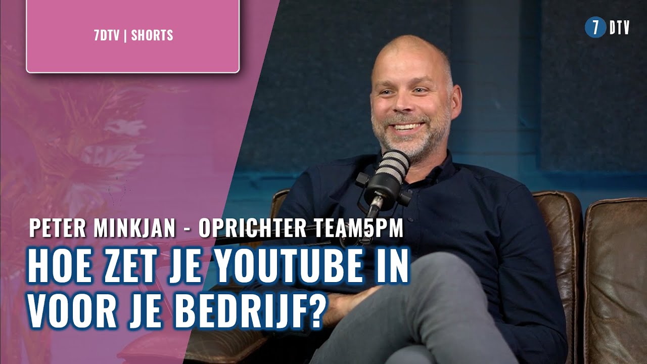Peter Minkjan (Team5PM): Tips & tricks om jouw YouTube-kanaal te laten groeien - 1 | 7DTV #shorts