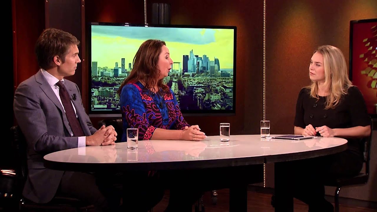 Martine Hafkamp en Valentijn van Nieuwenhuijzen in 7 Ditches TV Geldzaken